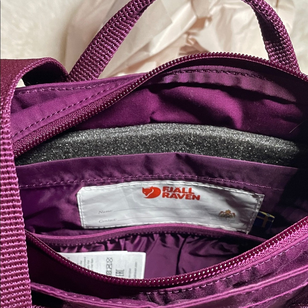 Kånken Mini Purple Totepack Backpack - Picture 4 of 8